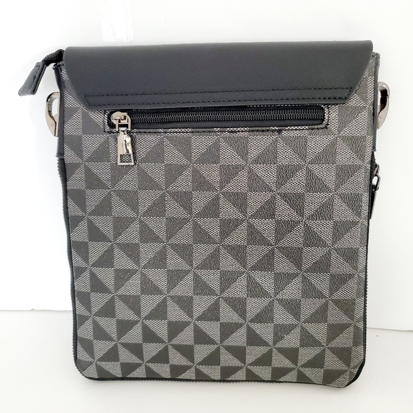 Classic Fashion Men's Black Messenger Expandable Crossbody Shoulder Bag - Picture 5 of 12